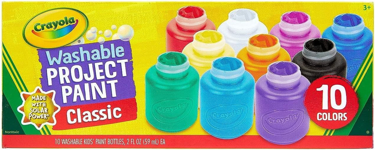 CRAYOLA WASHABLE KIDS PAINT 10CT