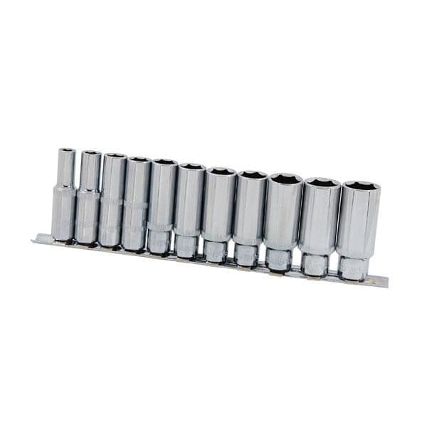 DEEP SOCKET SET SAE 3/8IN DRV