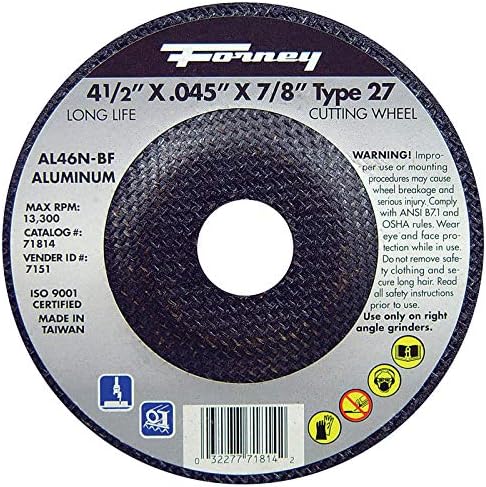 CUTOFF WHEEL AL 4.5X.045X7/8IN