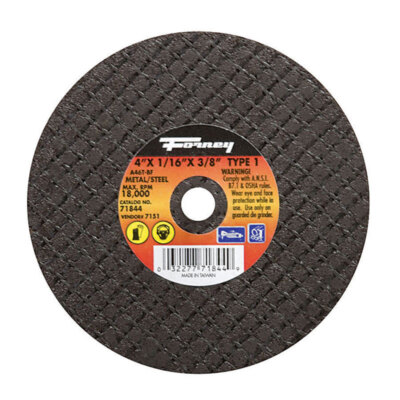 WHEEL CUTOFF MTL 4X1/16X3/8IN