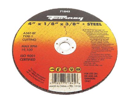WHEEL CUTOFF MTL 4X1/8X3/8INCH