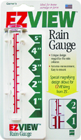 EZView 820-0188 Rain Gauge, 5 in Measuring, Glass