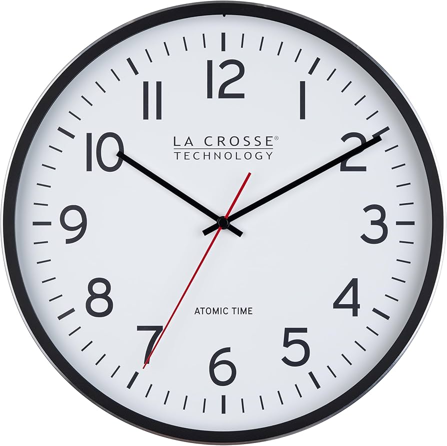 CLOCK WALL 11.8"ATOMIC METAL