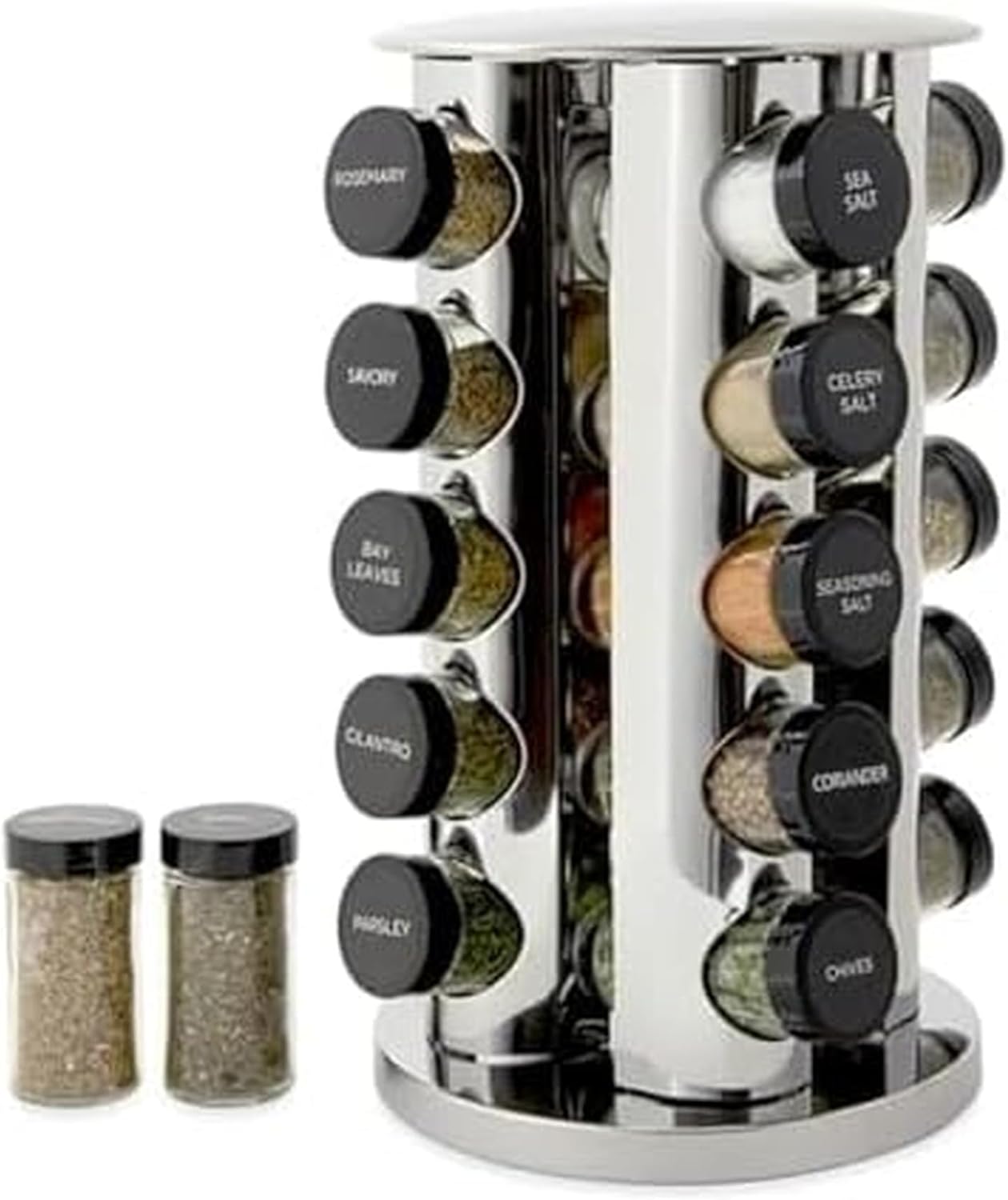 KAM 20 JAR SS SPICE RACK