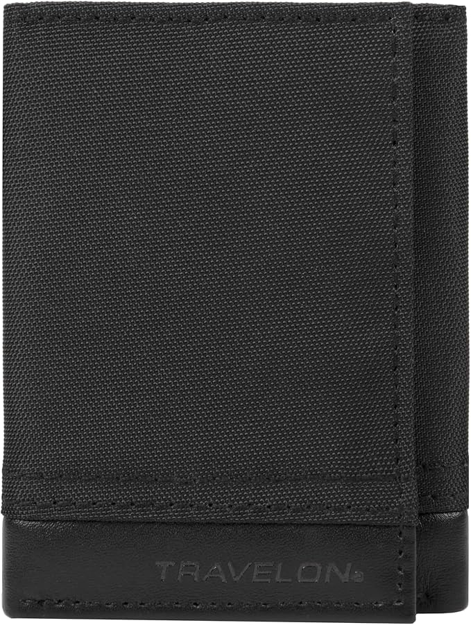 TRAVELON COMPACT TRIFOLD CS BLK