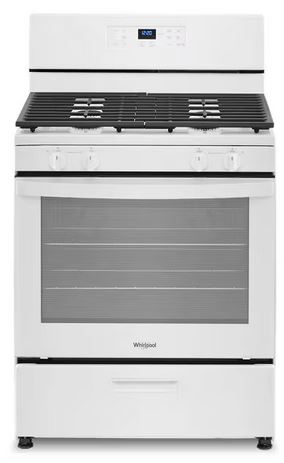 WHIRLPOOL GAS RANGE WHT 5.1CF