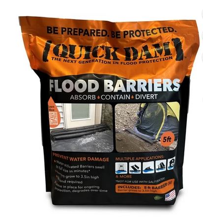 QUICK DAM FLOOD BARRIER 6"X5� 1P