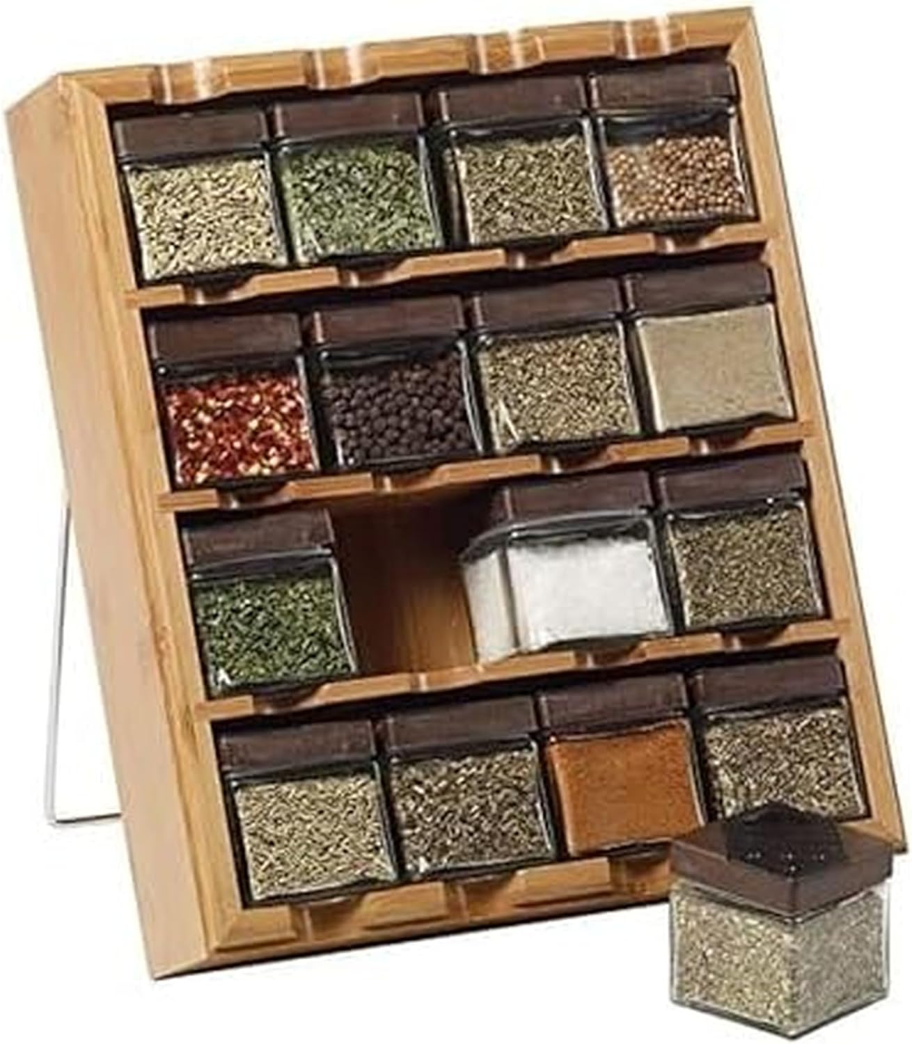KAM 16 CUBE BAMBOO SPICE RACK