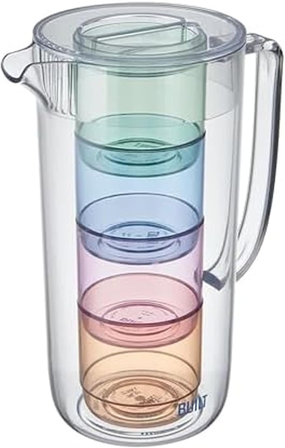 ACRYLIC PITCHER/4 STOCKING CUP