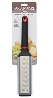 FABERWARE FINE ZESTER GRATER BLK