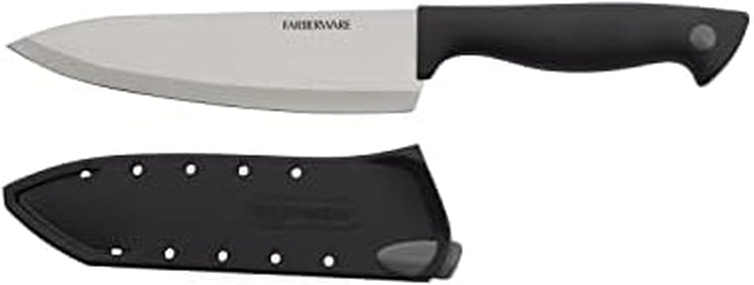 FABERWARE 6"CHEF KNIFE BLACK GRY