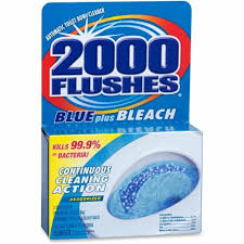 2000 FLUSHES BLUE PLUS BOWL CLN