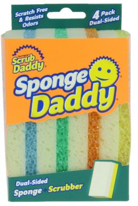 SCRUB DADDY FOAM SPONGE 4PK