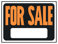 HY-KO Hy-Glo 3006 Identification Sign, For Sale, Fluorescent Orange Legend