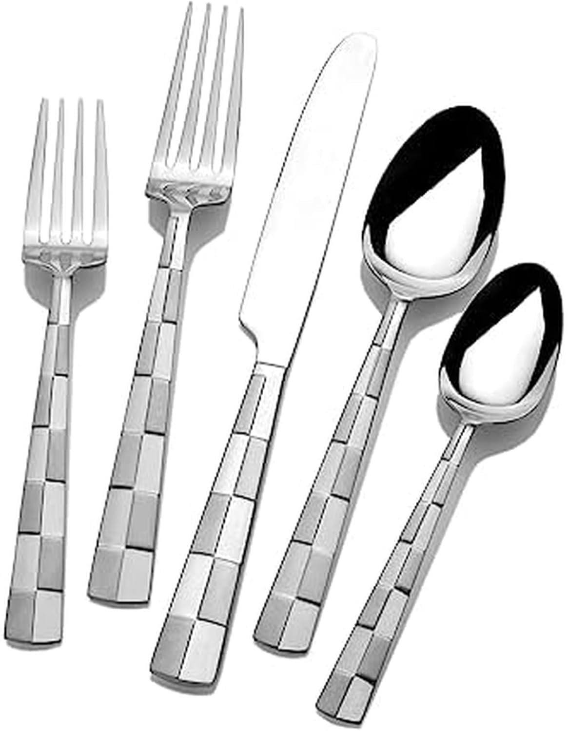FLATWARE 20PC SET CHECKERED FROS