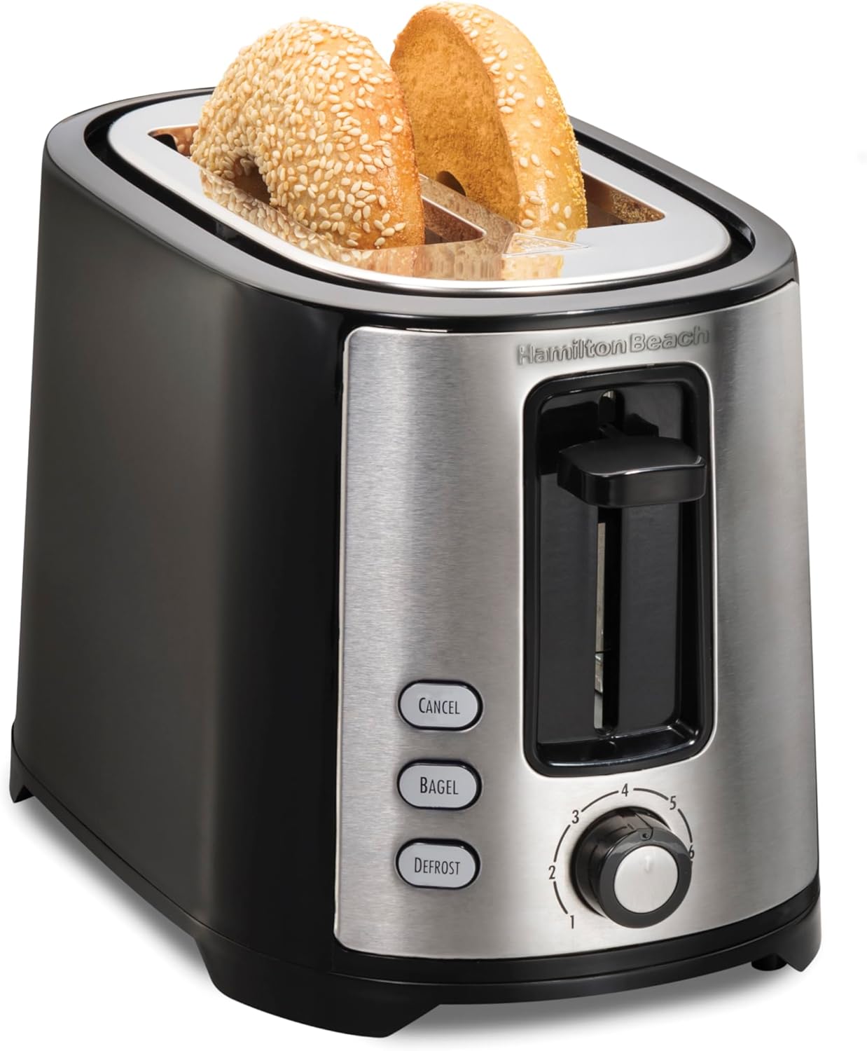 HB TOASTER 2 SLICE BLK/CHROME