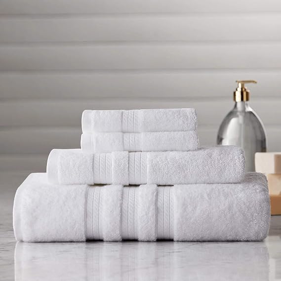 BATH TOWEL WHITE MEMBERS MARK