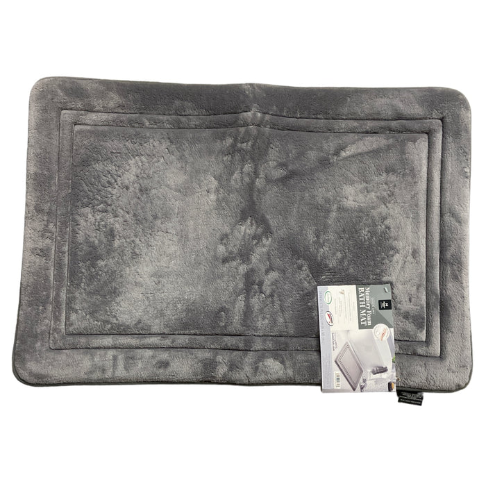 QUICK MAT BATH MEMORY FOAM GREY