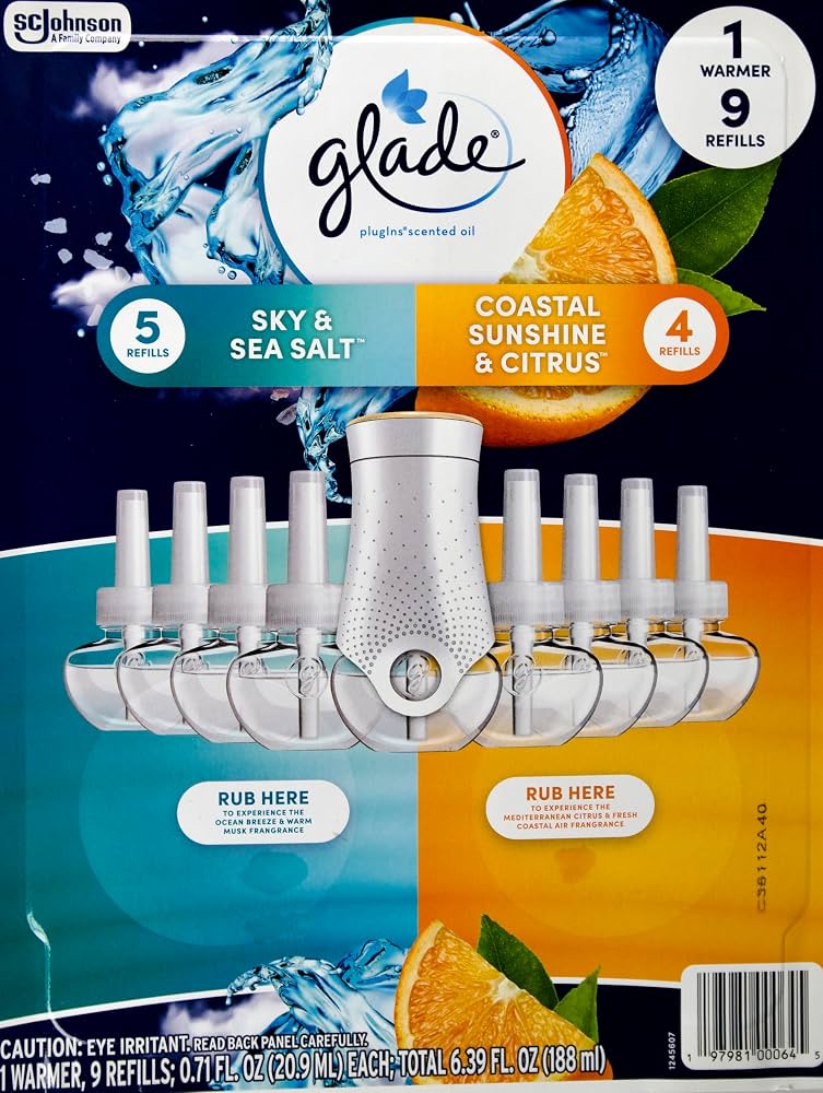 GLADE SCENT OIL SKY&SEA SALT 1+9