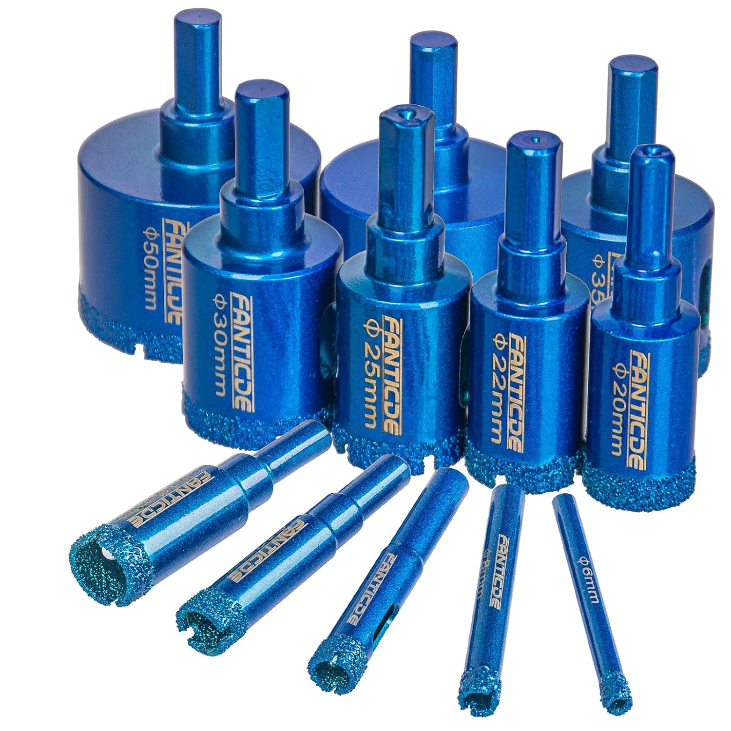 DIAMOND TILE HOLE SAW KIT 12PCS