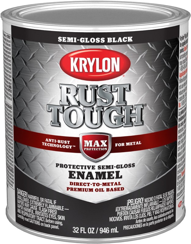 KRYLON ENAMEL SEMI-GLS BLK QT