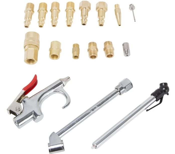 Vulcan Air Tool Accessory Kit, 17 Pieces