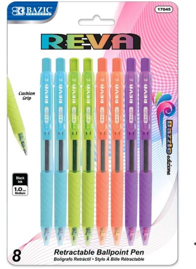 BAZIC REVA DZ RETRACTABL PEN 8p