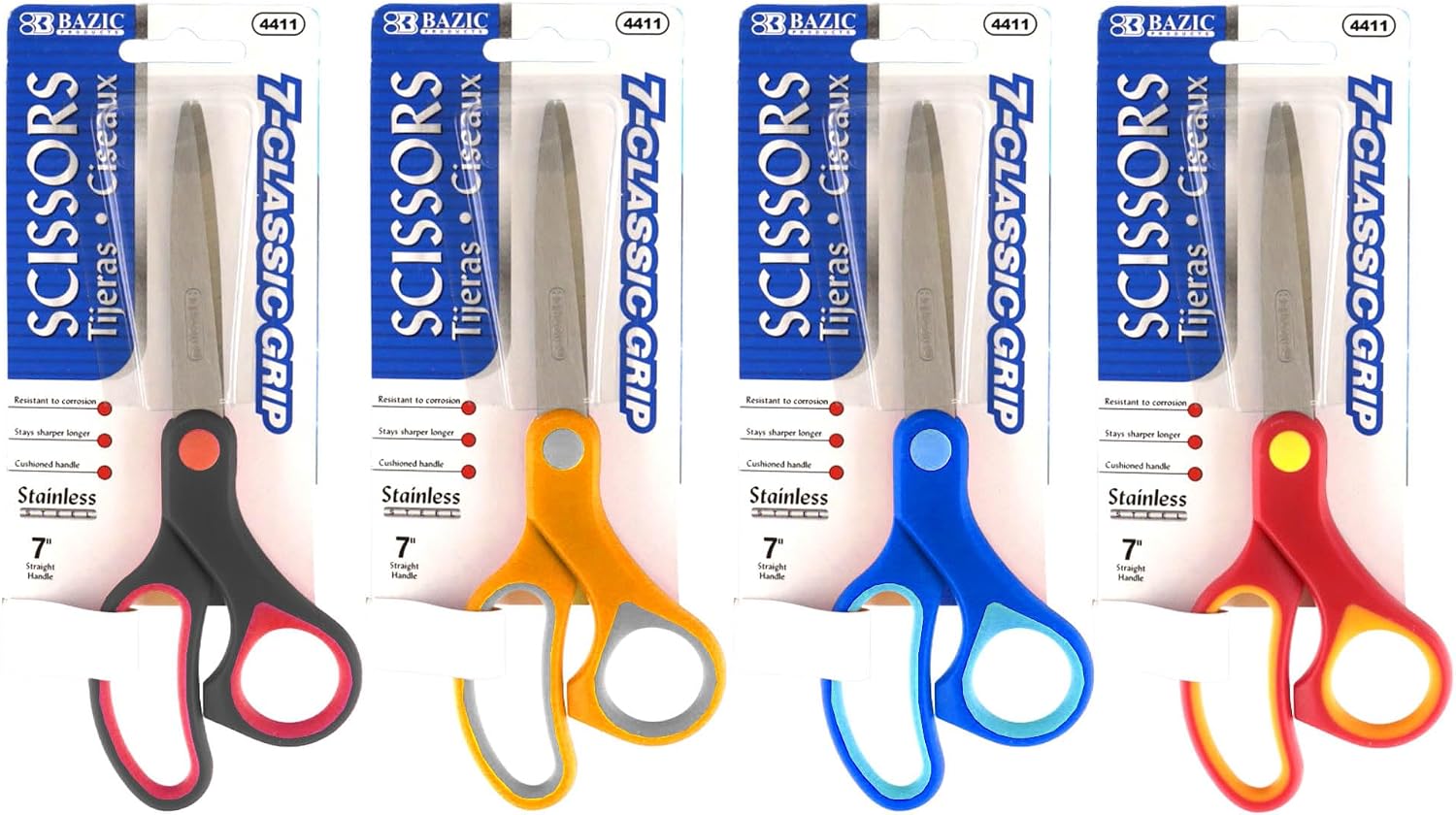 BAZIC 7"CLASSIC GRIP SS SCISSOR