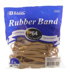BAZIC #64 RUBBER BANDS 2oz
