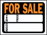 HY-KO Hy-Glo 3031 Identification Sign, For Sale, Fluorescent Orange Legend