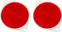 HY-KO CDRF-3R Carded Reflector, Red Reflector