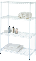 Simple Spaces 4-Tier Shelf Stacker, 48-1/4 In L X 31 In W X 13 In D, White