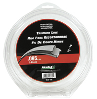ARNOLD WLS-195 Trimmer Line, 0.095 in Dia, Nylon