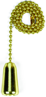 Jandorf 60315 Teardrop Pull Chain, 12 in L Chain, Brass