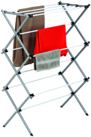 Honey-Can-Do DRY-01306 Collapsible Cloth Drying Rack, Steel, Silver