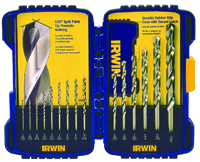 IRWIN 316015 General-Purpose Drill Bit Set, Cobalt HSS, Black Oxide, For