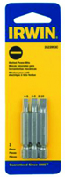 IRWIN 3521111C Power Bit, #8 to 10 Drive, Slotted Drive, 1/4 in Shank, Hex