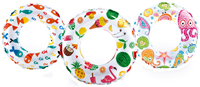 INTEX 59230EP Lively Print Swim Ring, Vinyl, Assorted