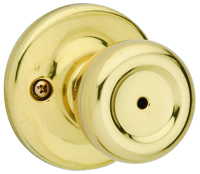 Kwikset 300T3CP Privacy Door Knob, 1-3/8 to 1-3/4 in Thick Door, Polished