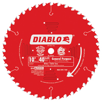 Diablo D1040X Circular Saw Blade, 10 in Dia, Carbide Cutting Edge, 5/8 in