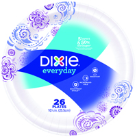 Dixie 15255 Disposable Plate, Paper