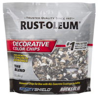 RUST-OLEUM EPOXYSHIELD 312447 Decorative Color Chips, Tan Blend, 1 lb Bag