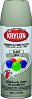 Krylon K05250407 Spray Paint, Gloss, Khaki, 12 oz Can