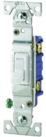 Eaton Wiring Devices 1301-7W Toggle Switch, 120 V, Wall Mounting,