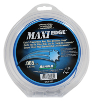ARNOLD Maxi Edge WLM-H65 Trimmer Line, 0.065 in Dia, Polymer, Blue