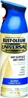RUST-OLEUM UNIVERSAL 245212 Multi-Surface Gloss Spray Paint, Gloss, Cobalt
