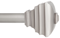 Kenney Curtain Rod, Square, nickel