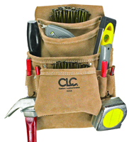 Custom Leathercraft I923X 10 Pocket Carpenters Nail/Tool Bag