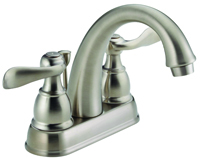 DELTA Windemere B2596LF-SS Bathroom Faucet, 2-Faucet Handle, 5-7/8 in H
