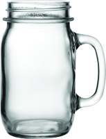 Anchor Hocking 10861 Canning Jar Mug, 16 oz Capacity, Glass, Clear